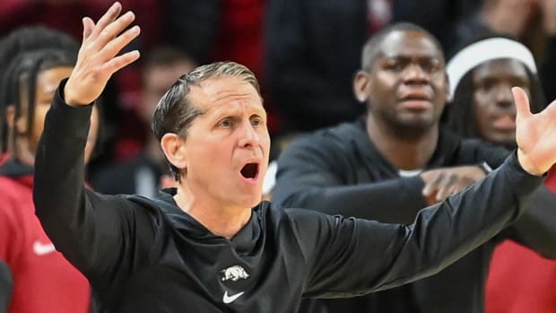 Razorbacks Eric Musselman on sidelines against Texas A&M